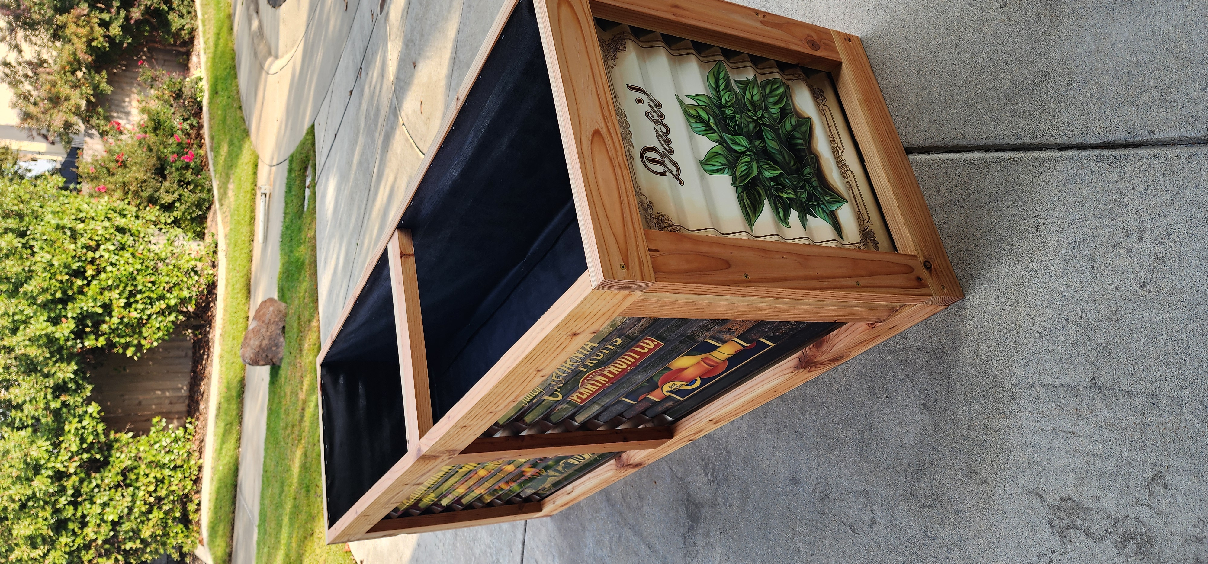 Vertical illustration highlighting planter assembly