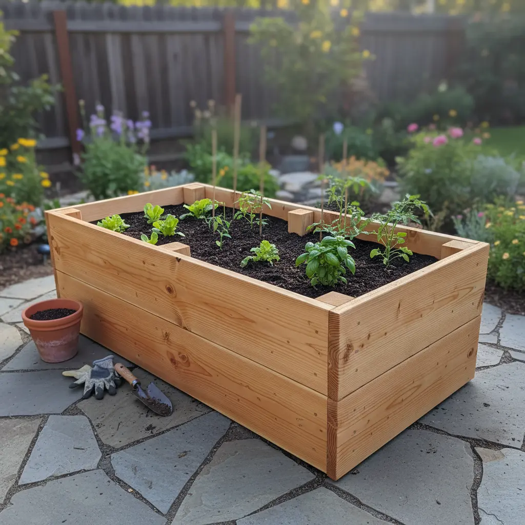 All-Wood Planter Box
