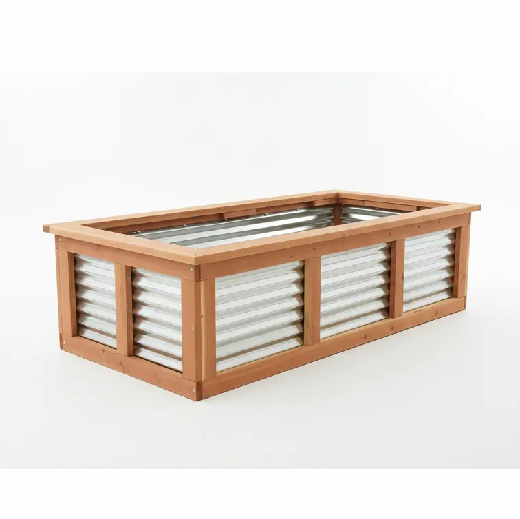 Redwood Raised Garden Bed