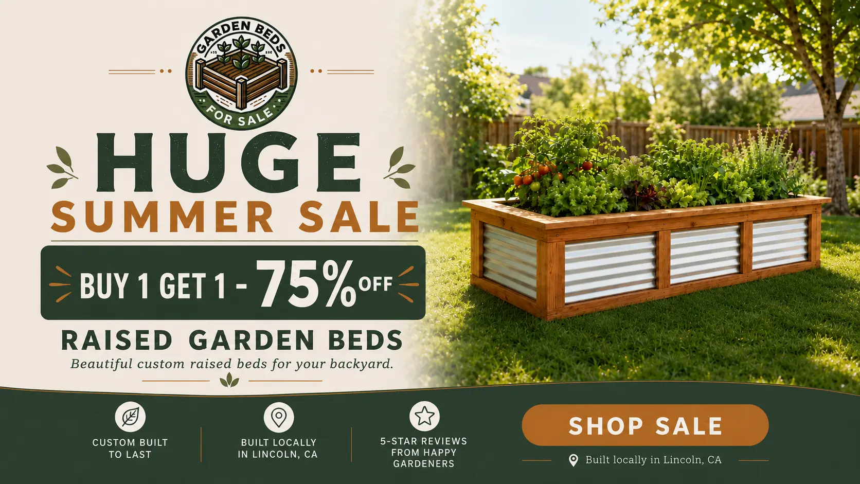 Huge Summer Sale. Up to 65% off raised garden beds. Shop the sale.
