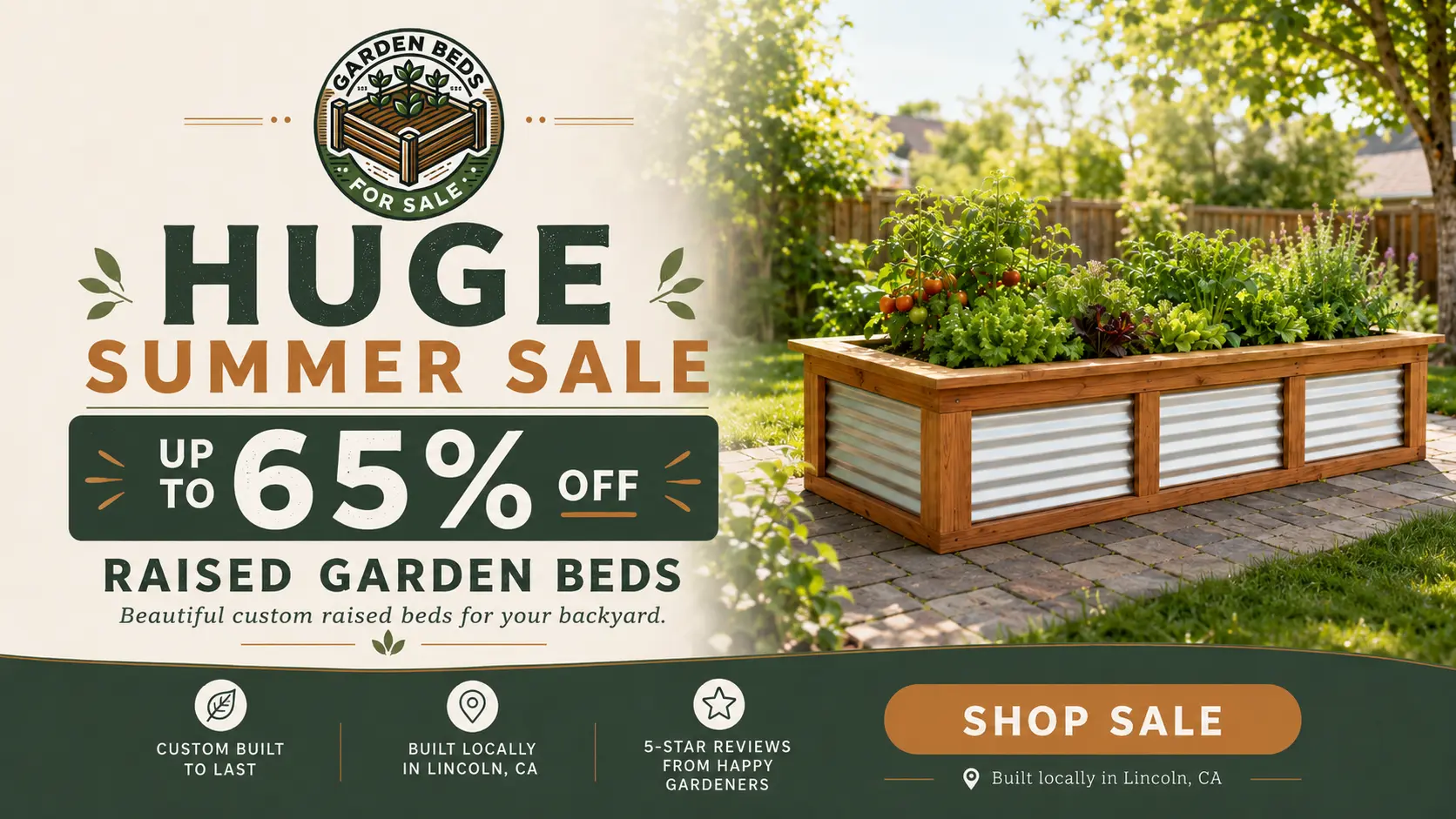 Huge Summer Sale. Up to 65% off raised garden beds. Shop the sale.