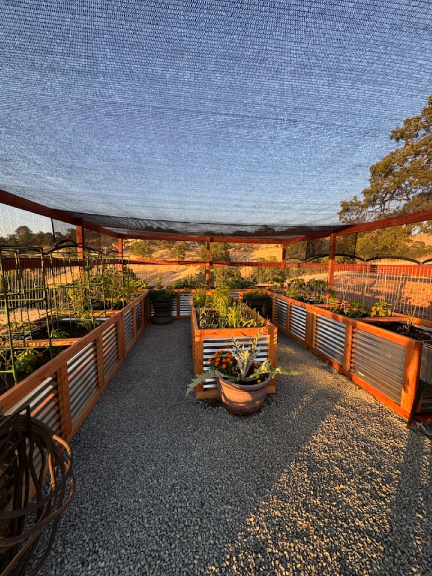 Alternate angle of the screened garden house