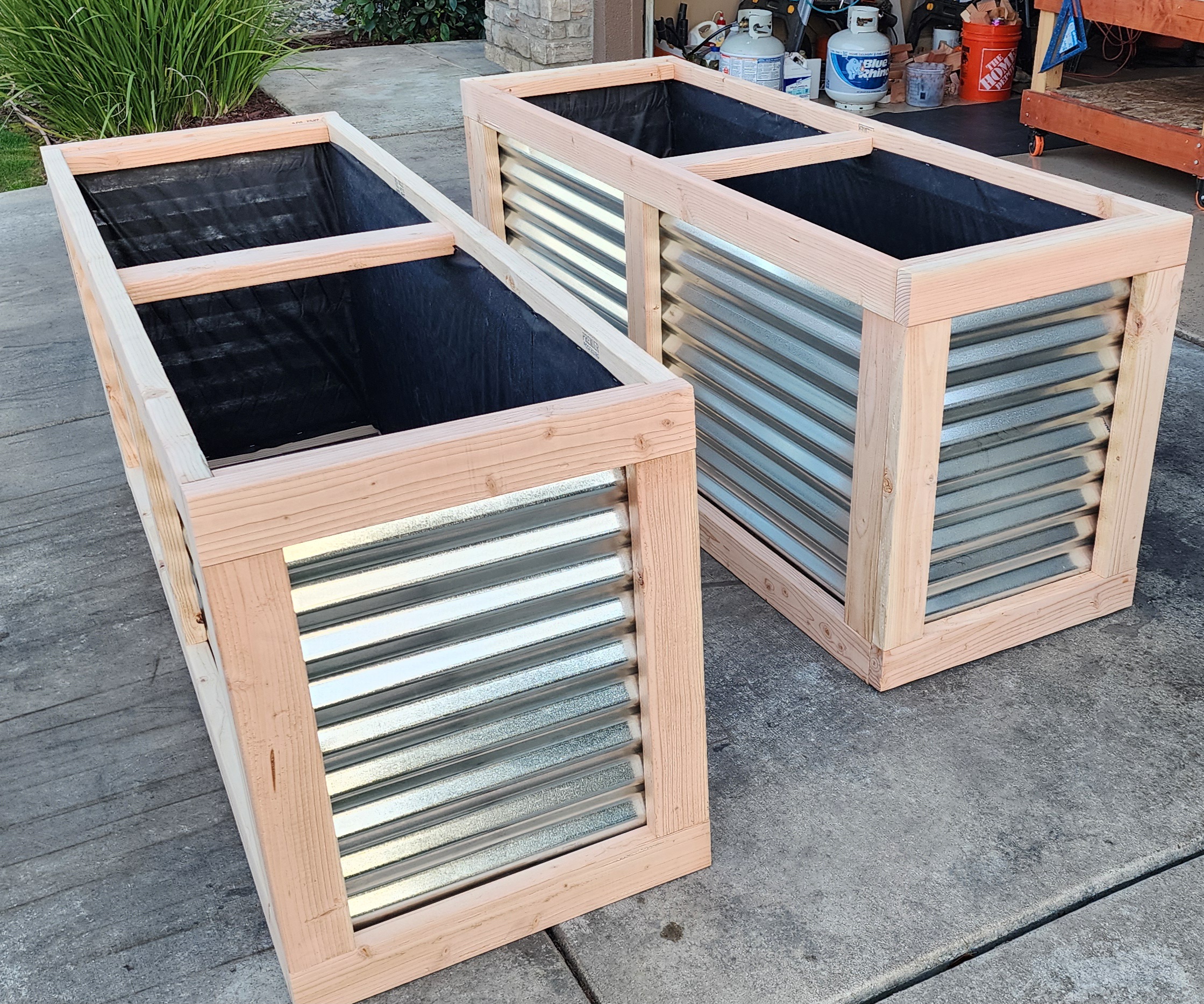 Pair of unfinished six-foot beds ready for finish